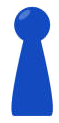 Blue game piece